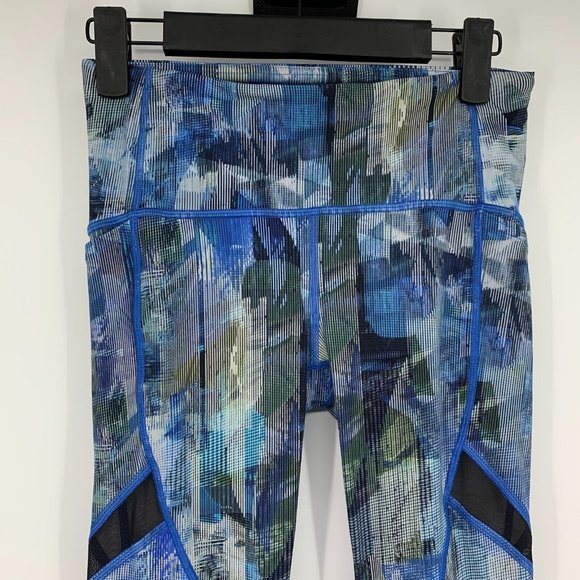 Lululemon Leggings On Pace Tight 7/8 Sun Dazed Multi Blue - Picture 6 of 16